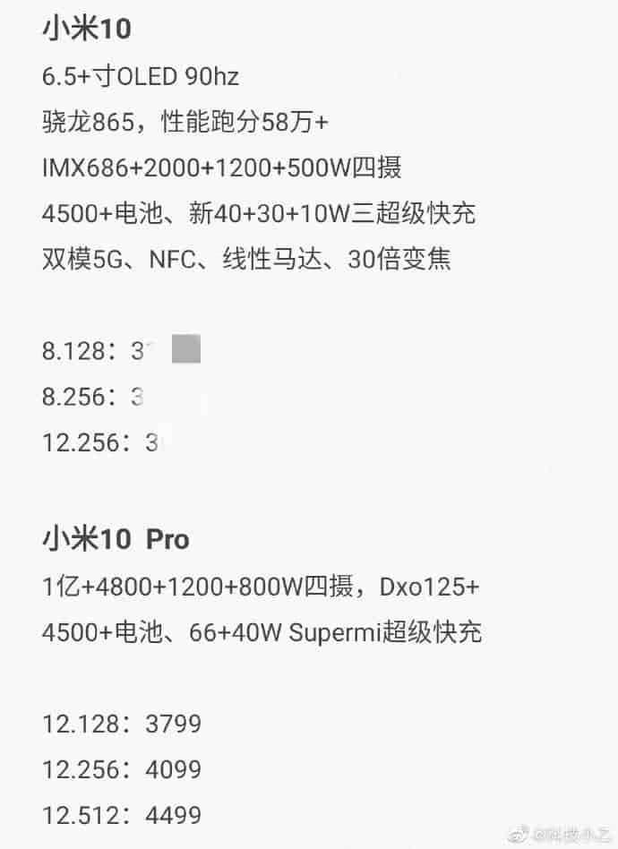 Xiaomi Mi 10 Pro